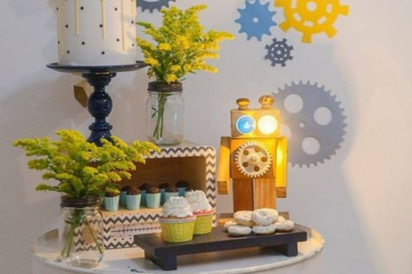 deco robot baby shower